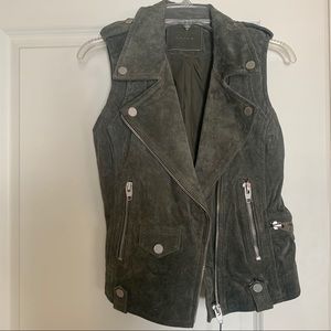 Blank NYC suede moto vest